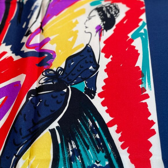 Vintage Balenciaga Silk Scarf – Paris Musées –1957  Fashion Collection - Picture 4 of 15